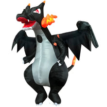 Lade das Bild in den Galerie-Viewer, Aufblasbares Charizard Glurak Kostüm für Cosplay, Karneval, Fasching etc.