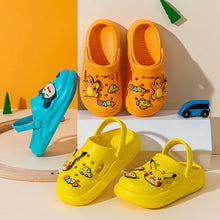Lade das Bild in den Galerie-Viewer, Pokemon Kinder Sandalen Pummeluff Pikachu, Glumanda oder Schiggy Motiv