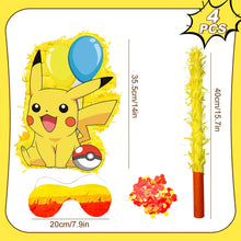 Lade das Bild in den Galerie-Viewer, 4-teiliges Pikachu Pokemon Pinata Set für Geburtstag, Feier etc.