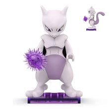 Lade das Bild in den Galerie-Viewer, Mewtu Mewtwo Baustein Figur Pokemon Klemm-Baustein