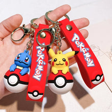 Lade das Bild in den Galerie-Viewer, Pokeball mit Pokemon Figur Schlüsselanhänger Keychain
