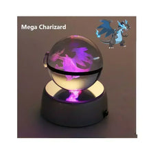 Lade das Bild in den Galerie-Viewer, Kristall Pokeball mit 3D Effekt Realxo Mewtu Pikachu uvm. kaufen