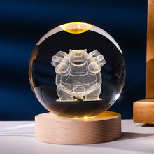 Lade das Bild in den Galerie-Viewer, Pokemon Kristallkugel mit LED Licht, Geschenkidee, viele Pokemon Motive
