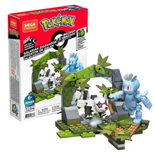 Lade das Bild in den Galerie-Viewer, MEGA Pokemon Klemm-Baustein Sets (Zigzachs und Machollo oder Mauzi und Toxel)