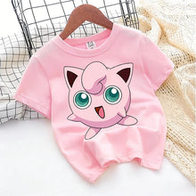 Lade das Bild in den Galerie-Viewer, Neue Pokemon Sommer T-Shirts in bunten Motiven für Kinder