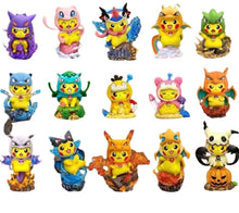 Lade das Bild in den Galerie-Viewer, Pikachu Cosplay Figuren - Gengar, Glurak, Bisasam, Enton uvm. (ca. 10-12cm)
