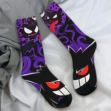 Lade das Bild in den Galerie-Viewer, Farbenfrohe Gengar Socken in vielen bunten Motiven