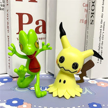 Lade das Bild in den Galerie-Viewer, 6er Set Pokemon Figuren mit Mimigma Mimikyu, Dratini, Froxy Froakie, Geckarbor Treecko, Plinfa