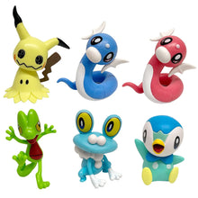 Lade das Bild in den Galerie-Viewer, 6er Set Pokemon Figuren mit Mimigma Mimikyu, Dratini, Froxy Froakie, Geckarbor Treecko, Plinfa
