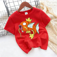 Lade das Bild in den Galerie-Viewer, Neue Pokemon Sommer T-Shirts in bunten Motiven für Kinder