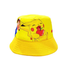 Lade das Bild in den Galerie-Viewer, Sommerlicher Fischer Hut und Sonnenschutz mit Pokemon Motiven für Kinder kaufen