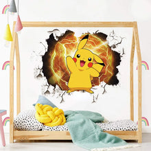 Lade das Bild in den Galerie-Viewer, Großer Pikachu Wandaufkleber Pokemon Wand-Tattoo