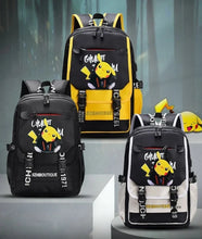 Lade das Bild in den Galerie-Viewer, Multifunktionaler Schulranzen mit Pikachu Motiven