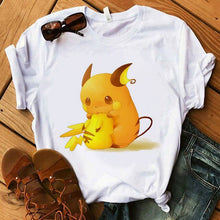 Lade das Bild in den Galerie-Viewer, Pokemon T-Shirt für Frauen / Mädchen Snorlax Togepi Squirtle Japanese T-Shirt kaufen
