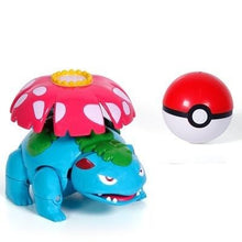 Lade das Bild in den Galerie-Viewer, Pikachu, Mewtu, Glurak, Bisasam oder Turtok Figur mit Pokeball kaufen