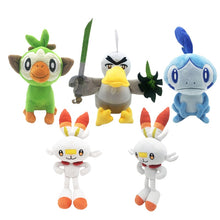 Lade das Bild in den Galerie-Viewer, Pokemon Sword und Shield Plüsch Pokemon (Hopplo / Scorbunny, Sobble oder Grookey) kaufen