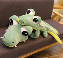 Lade das Bild in den Galerie-Viewer, XXL 170cm Cartoon Krokodil Stofftier XXL Kroko Kuscheltier kaufen
