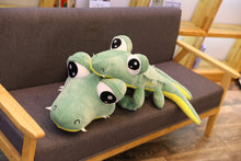 Lade das Bild in den Galerie-Viewer, XXL 170cm Cartoon Krokodil Stofftier XXL Kroko Kuscheltier kaufen