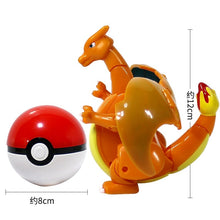 Lade das Bild in den Galerie-Viewer, Glurak / Charizard Spiel Figur mit Pokeball Pokemon Spielzeug Set kaufen