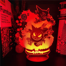 Lade das Bild in den Galerie-Viewer, Pokemon Gengar Nacht Lampe Licht mit Farbwechsel kaufen