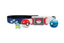 Lade das Bild in den Galerie-Viewer, Pokemon Poke Ball Gürtel mit 2x Pokeball und 1x Figur kaufen
