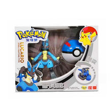 Lade das Bild in den Galerie-Viewer, Lucario Spielzeug Figur mit Pokeball kaufen