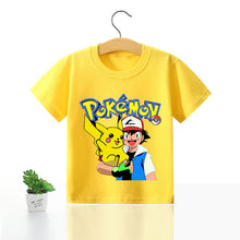 Lade das Bild in den Galerie-Viewer, Pokemon Kinder Pikachu T-Shirt für den Sommer viele Motive kaufen