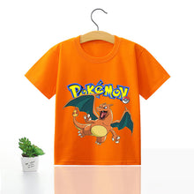 Lade das Bild in den Galerie-Viewer, Pokemon Kinder Pikachu T-Shirt für den Sommer viele Motive kaufen