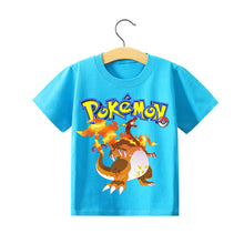 Lade das Bild in den Galerie-Viewer, Pokemon Kinder Pikachu T-Shirt für den Sommer viele Motive kaufen