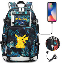 Lade das Bild in den Galerie-Viewer, Pokémon Rucksack mit Smartphone Ladefunktion kaufen