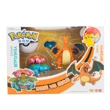 Lade das Bild in den Galerie-Viewer, Pokemon Spielzeug Set mit 2x Figur und 2x Pokeball (verschiedene Motive zur Wahl) kaufen