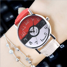Lade das Bild in den Galerie-Viewer, Damen Pokemon Armband Uhr im Pokeball Design kaufen