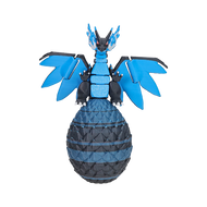 Bewegliche Mega Glurak X Pokemon Figur mit Ei Mega Charizard