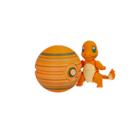 Bewegliche Glumanda Charmander Pokemon Figur mit Pokeball