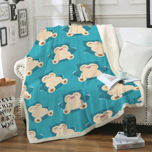 Lade das Bild in den Galerie-Viewer, Flauschige Pokemon Flanell Decke
