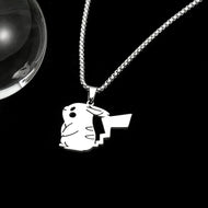 Pikachu, Cubone Tragosso oder Pummeluff Halskette in Silber