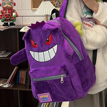 Lade das Bild in den Galerie-Viewer, Cooler Gengar Rucksack in Schwarz oder Lila für Freizeit, Schule etc.
