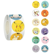 Lade das Bild in den Galerie-Viewer, 500, 1000 oder 2000 Pokemon Sticker Aufkleber auf Rolle
