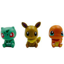 Lade das Bild in den Galerie-Viewer, Niedliche Pokemon Figuren im 6er Pack (Pikachu, Evoli, Glumanda, Schiggy, Bulbasaur &amp; Relaxo)
