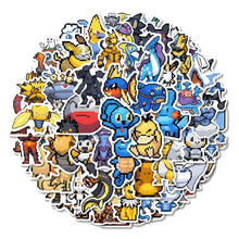Lade das Bild in den Galerie-Viewer, Coole Pokemon Aufkleber im Pixel Look (10, 30, 50 oder 110 Stk.)
