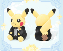 Lade das Bild in den Galerie-Viewer, Pikachu als Hochzeitspaar Pikachu Hochzeit Plüsch Figuren
