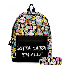 Lade das Bild in den Galerie-Viewer, Pikachu Rucksack mit Federmappe im praktischen Set kaufen
