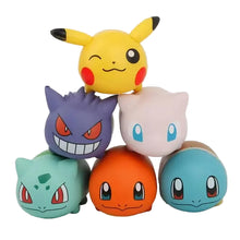 Lade das Bild in den Galerie-Viewer, 6er Set Pokemon Figuren mit Pikachu, Gengar, Mew, Bisasan, Schiggy und Glumanda
