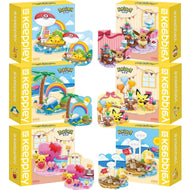 Niedliche Poke Baustein Spielzeuge - Pikachu, Evoli, Relaxo, Pichu oder Enton