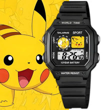 Lade das Bild in den Galerie-Viewer, Pokémon Digitale Kinderuhr für Jungen und Mädchen, elektronische Uhr mit Wecker und Timer
