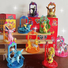 Lade das Bild in den Galerie-Viewer, Pokemon Eeveelution Figuren Set (9 Stk.) Evoli, Sylveon Espeon Glaceon Leafeon etc.
