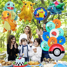 Lade das Bild in den Galerie-Viewer, Geburtstagsfeier Pokemon Becher, Teller, Servietten, Tischdecke Set (79 teile)
