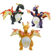 Lade das Bild in den Galerie-Viewer, Glurak Plüsch Pokemon in verschiedenen Formen, Mega Y, Mega X, Schillernd uvm.
