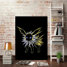 Lade das Bild in den Galerie-Viewer, Abstrakte Pokemon Evoli Entwicklungen Poster Wand Dekoration
