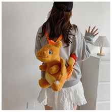 Lade das Bild in den Galerie-Viewer, Niedliche Pikachu, Glumanda, Glurak u. a. Flauschige Pokemon Tasche Rucksack
